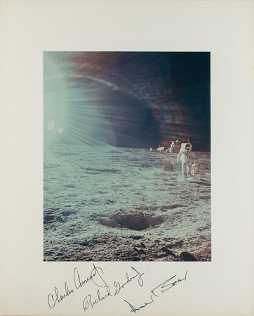Lot #405 Apollo 12 Signed Photograph - Image 1