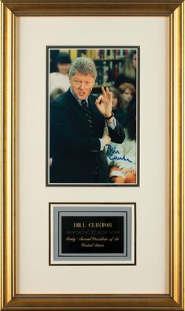 Lot #76 Bill Clinton Signed Photograph - Image 1