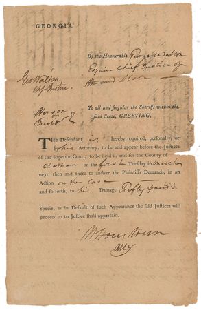Lot #181 George Walton Signed Document - Image 1