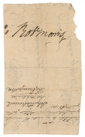 Lot #165 Robert Morris Signed Document - Image 1