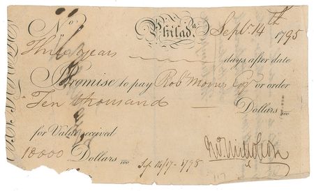 Lot #165 Robert Morris Signed Document - Image 2