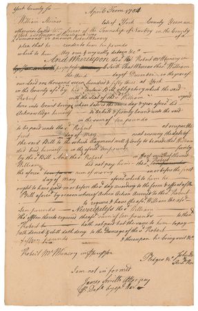 Lot #178 James Smith Signed Document - Image 1