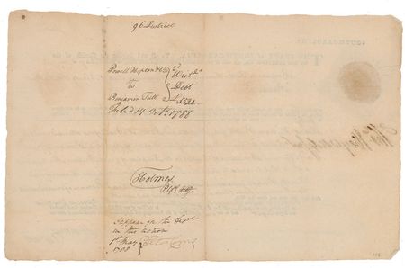 Lot #154 Thomas Heyward, Jr Signed Document - Image 2