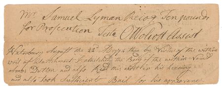 Lot #187 Oliver Wolcott Signed Document - Image 1