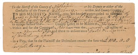 Lot #187 Oliver Wolcott Signed Document - Image 2