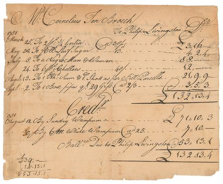 Lot #160 Philip Livingston Signed Document - Image 1
