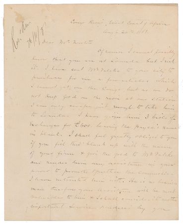 Lot #230 Henry M. Stanley: Resupplying his expedition on the Congo River - Image 1
