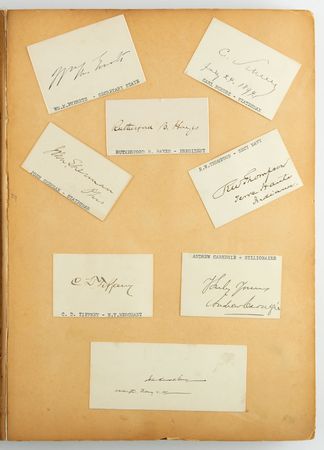 Lot #215 Historic Figures: Incredible 19th century autograph album, featuring Bell, Edison, Pasteur, Tolstoy, Twain, and Verdi - Image 1