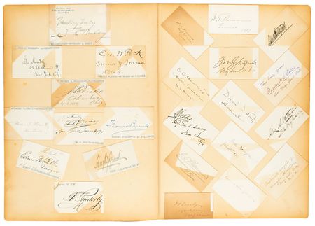 Lot #215 Historic Figures: Incredible 19th century autograph album, featuring Bell, Edison, Pasteur, Tolstoy, Twain, and Verdi - Image 2