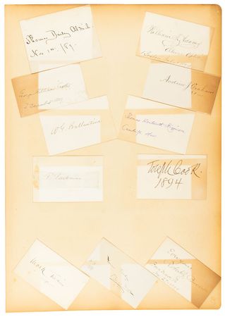 Lot #215 Historic Figures: Incredible 19th century autograph album, featuring Bell, Edison, Pasteur, Tolstoy, Twain, and Verdi - Image 4