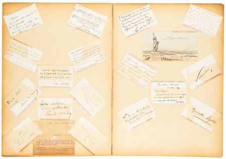 Lot #215 Historic Figures: Incredible 19th century autograph album, featuring Bell, Edison, Pasteur, Tolstoy, Twain, and Verdi - Image 6