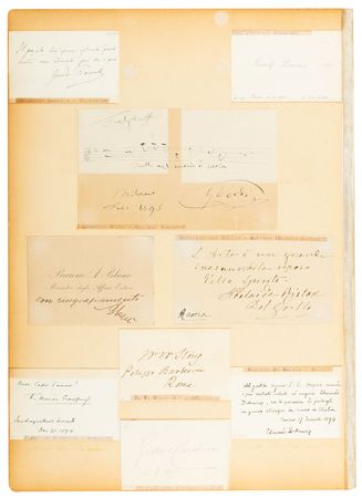 Lot #215 Historic Figures: Incredible 19th century autograph album, featuring Bell, Edison, Pasteur, Tolstoy, Twain, and Verdi - Image 7