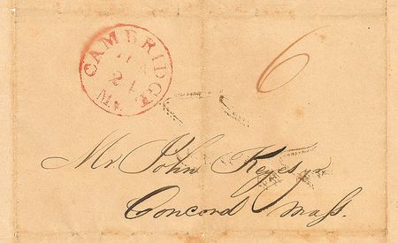 Lot #510 Henry David Thoreau: Extremely rare, early handwritten letter by 