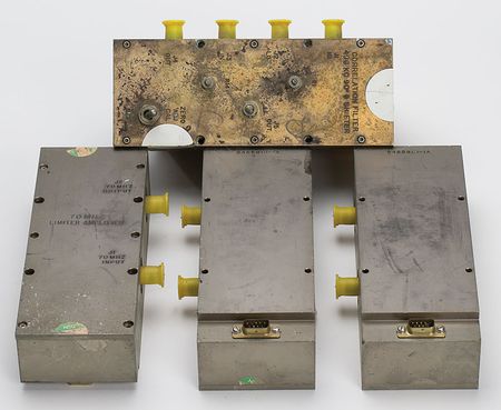 Lot #4078  Apollo Ground Tracking Deep Space Network Correlation Filter and (3) JPL DSN Amplifiers - Image 1