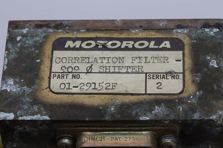 Lot #4078  Apollo Ground Tracking Deep Space Network Correlation Filter and (3) JPL DSN Amplifiers - Image 2
