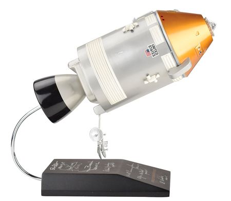 Lot #4107  Apollo Astronauts Signed Command Module Model - Image 1