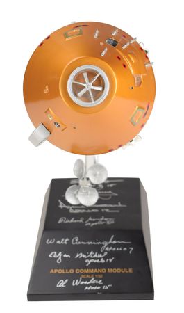 Lot #4107  Apollo Astronauts Signed Command Module Model - Image 2