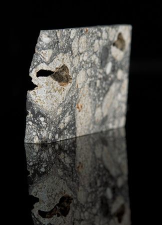 Lot #4568  Northwest Africa (NWA) 5000 Lunar Meteorite Part Slice “The Eclipse” - Image 3