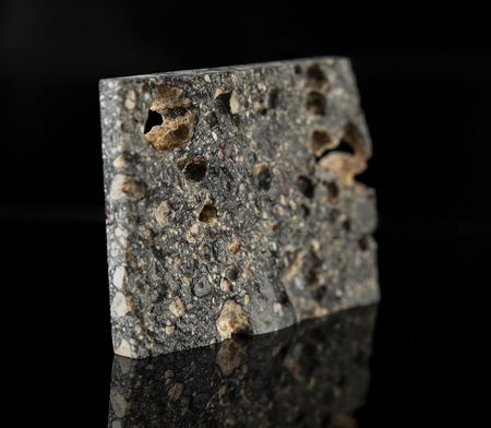 Lot #4568  Northwest Africa (NWA) 5000 Lunar Meteorite Part Slice “The Eclipse” - Image 4