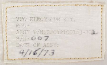 Lot #4374  Skylab I Flown Vectorcardiogram Electrode Kit - Image 6