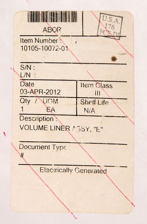 Lot #4448  Space Shuttle Volume Liner E - Image 4