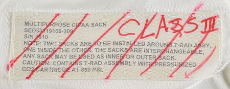 Lot #4437  Space Shuttle Multi-Purpose CIPAA Sack - Image 2