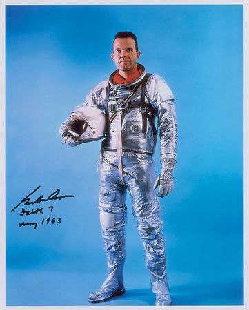 Lot #4022 Gordon Cooper Signed Photograph