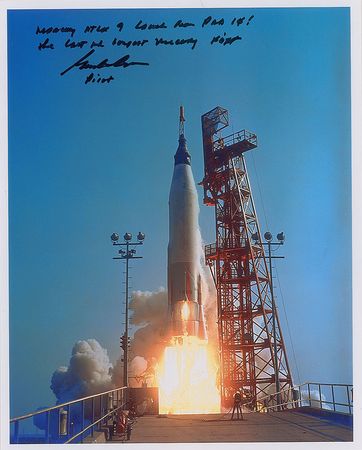 Lot #4023 Gordon Cooper Signed Photograph