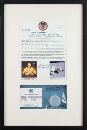Lot #4302 Charlie Duke's Apollo 16 Lunar Surface Flown Core Tube Cap - Image 1