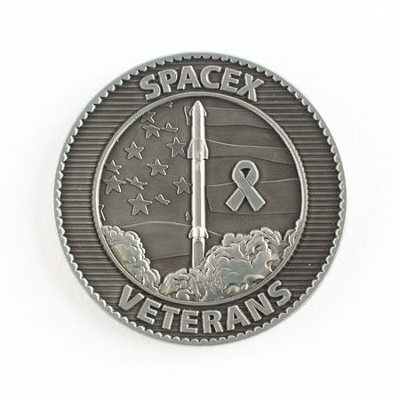 Lot #4520  SpaceX Employee Veteran Medallion - Image 1