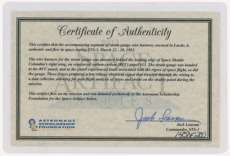 Lot #4454  STS-3 Flown Wire Harness - Image 3