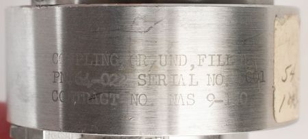 Lot #4098  Apollo CSM Cryogenic Hydrogen Ground Coupling - Image 4