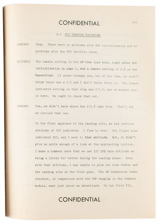 Lot #4263  Apollo 14 Technical Crew Debriefing - Image 3