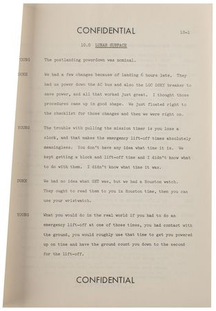 Lot #4309  Apollo 16 Technical Crew Debriefing - Image 3