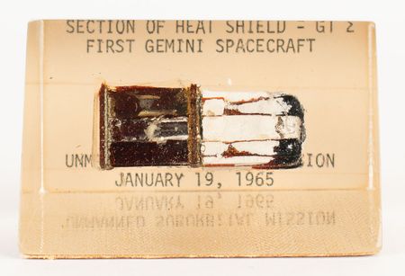 Lot #4043  Gemini 2 Flown Heat Shield Fragment - Image 1
