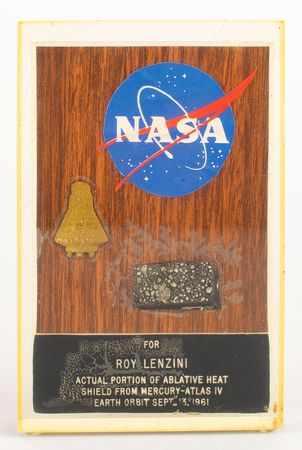 Lot #4016  Mercury-Atlas 4 Flown Heat Shield Fragment - Image 1