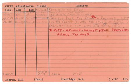 Lot #4355  NASA Astronaut Fitting Cards - Image 1