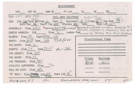 Lot #4355  NASA Astronaut Fitting Cards - Image 2