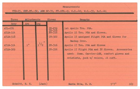 Lot #4355  NASA Astronaut Fitting Cards - Image 3
