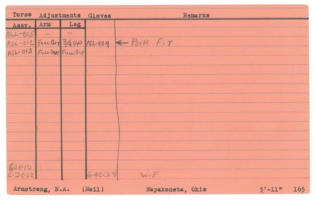 Lot #4355  NASA Astronaut Fitting Cards - Image 5