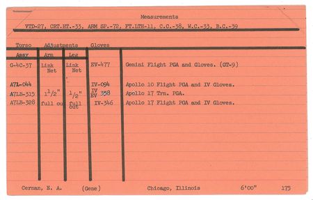 Lot #4355  NASA Astronaut Fitting Cards - Image 7