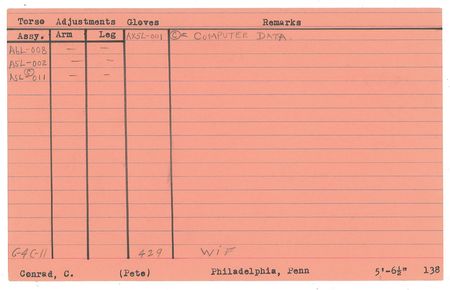 Lot #4355  NASA Astronaut Fitting Cards - Image 9