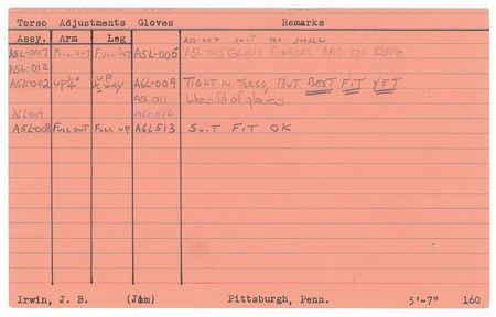 Lot #4355  NASA Astronaut Fitting Cards - Image 11
