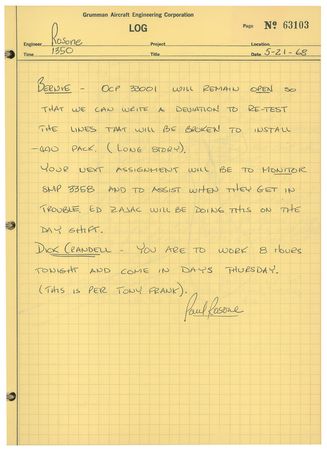 Lot #4167  Apollo 11 Grumman Lunar Module Logbook - Image 6