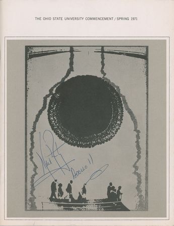 Lot #4176 Neil Armstrong Signed Program - Image 1