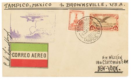 Lot #4555 Charles Lindbergh Signed Cover - Image 1