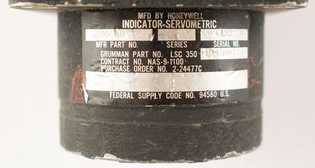 Lot #4081  Apollo Lunar Module Antenna Pitch Angle Meter - Image 2