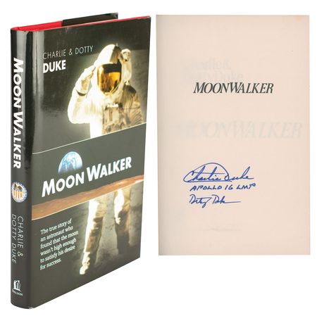 Lot #4310 Charlie Duke Signed Book - Image 1