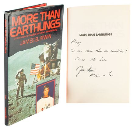 Lot #4292 Jim Irwin Signed Book - Image 1