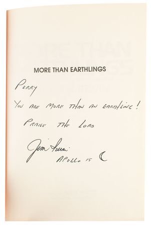 Lot #4292 Jim Irwin Signed Book - Image 2